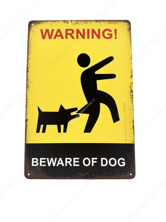 Warning beware of the dog - Warning