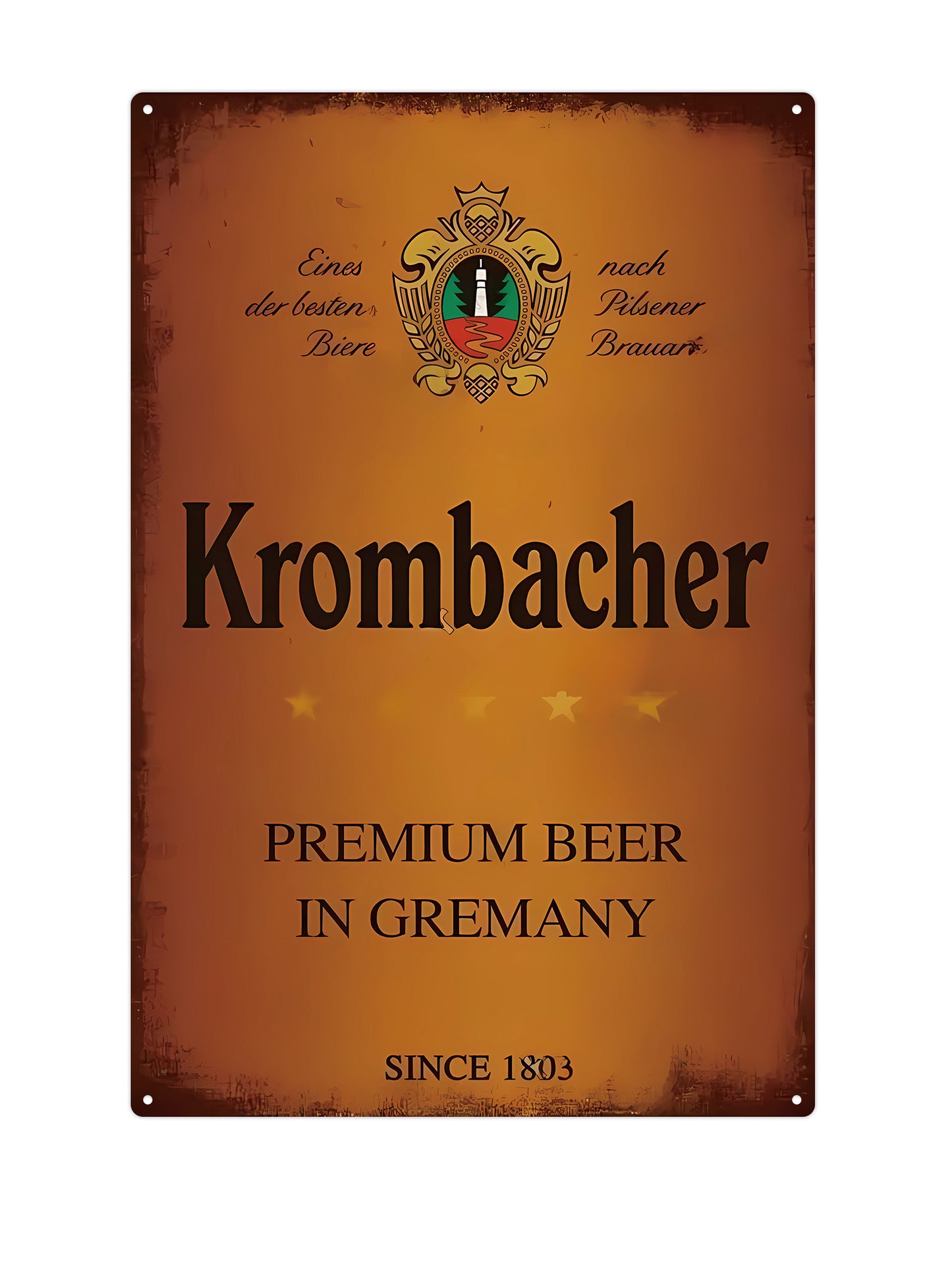 Krombacher - Premium Beer - Metal Wall Sign