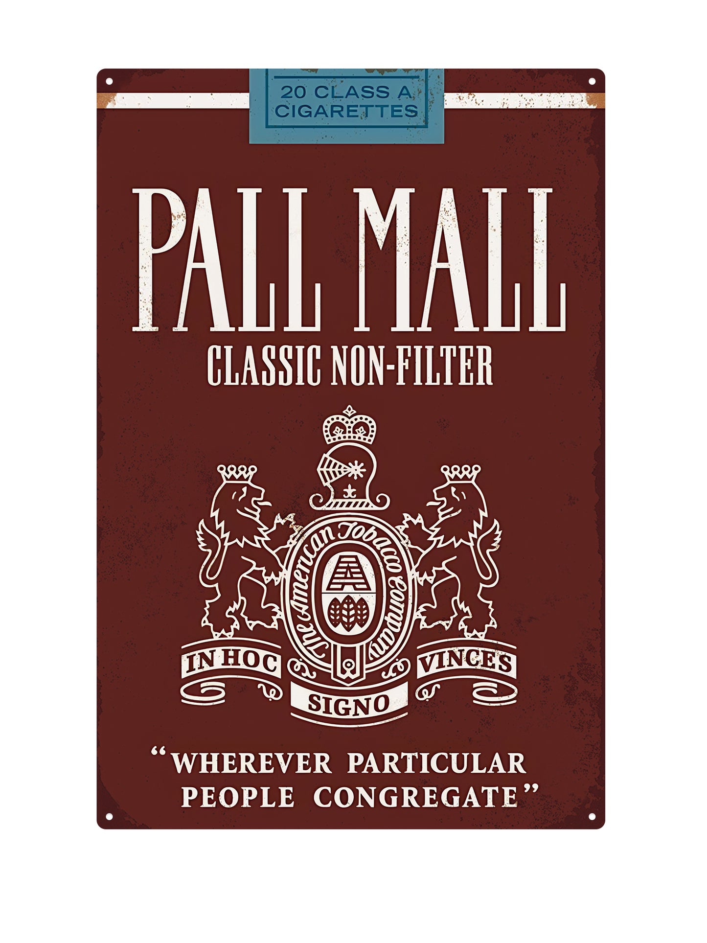 Pall Mall - Metal Wall Sign