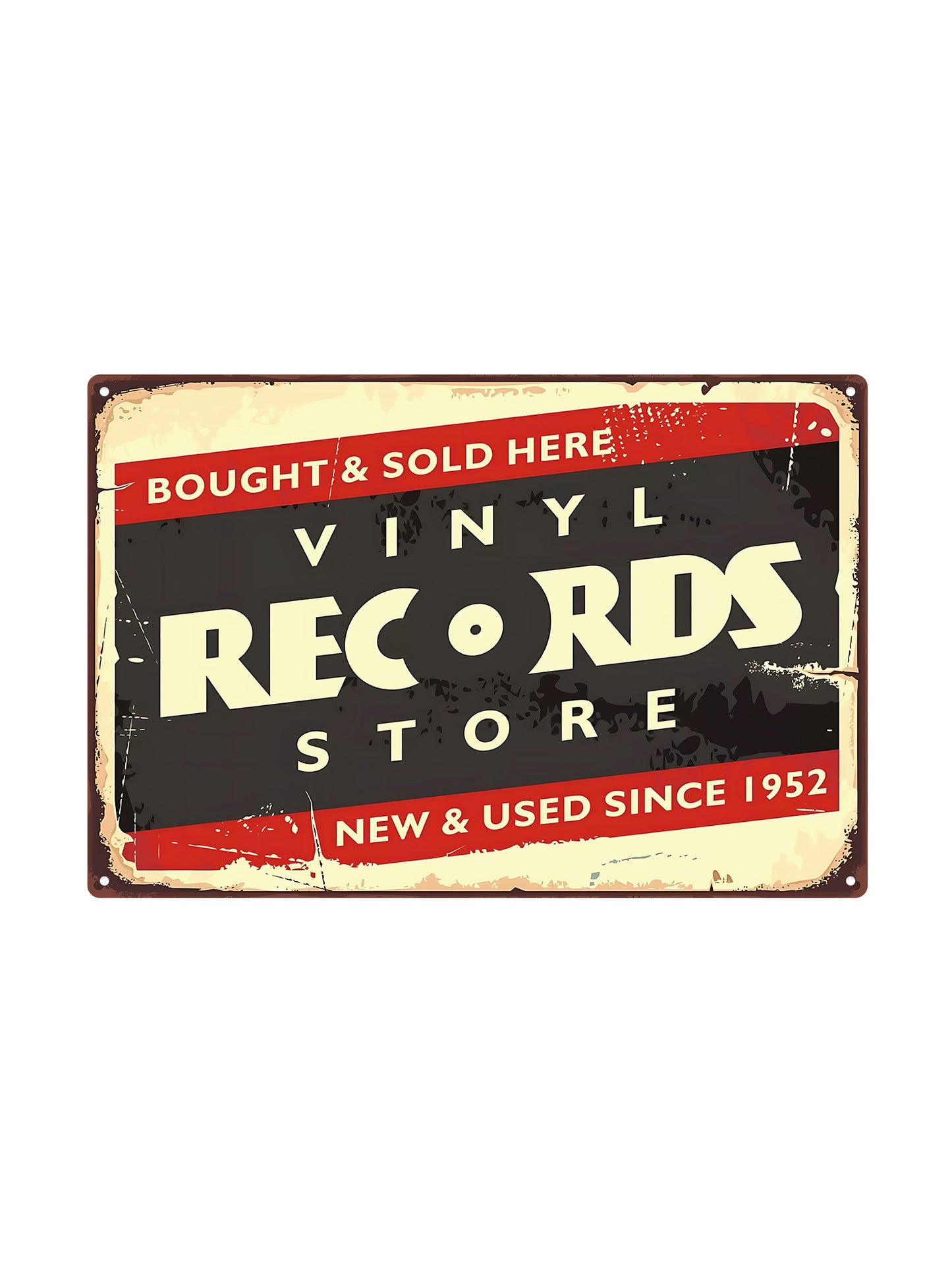 Vinyl Records Store - Metal Wall Sign