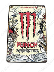 "Pacific Punch - Monster - Metalen Wandbord Metaalbord"