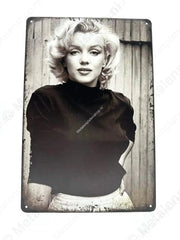 "Vintage Vrouw - Metalen Wandbord Metaalbord"