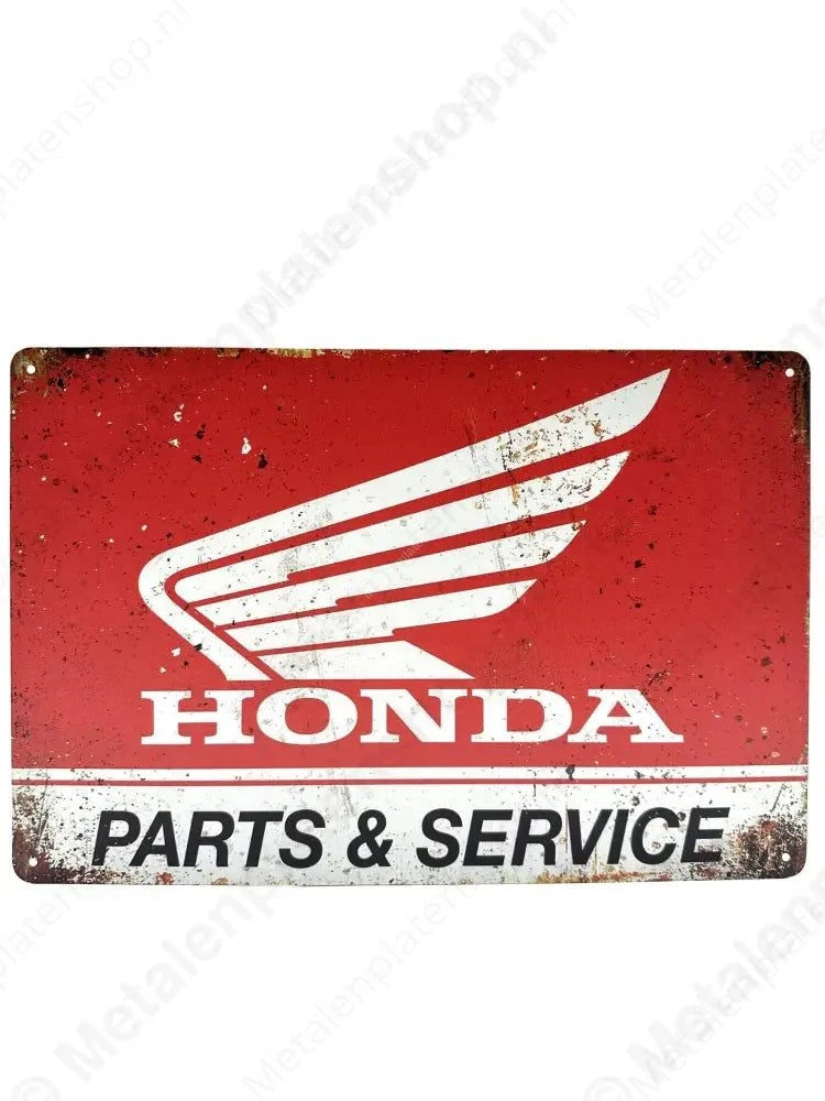 "Honda - Metalen Wandbord Metaalbord"