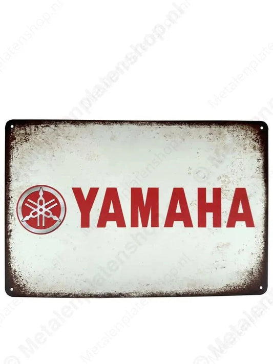 "Yamaha - Metalen Wandbord Metaalbord"