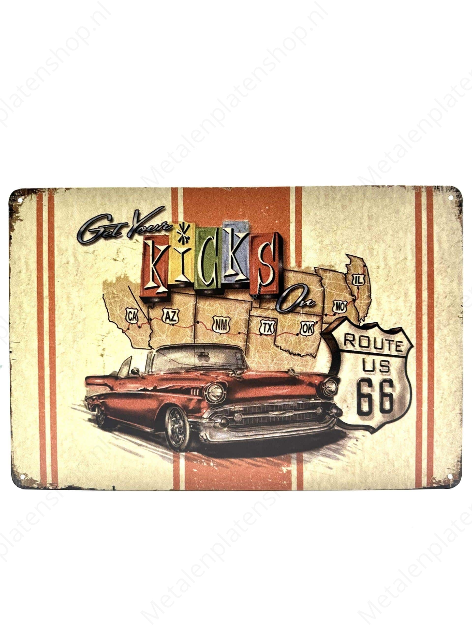 "Get Your Kicks On Route US 66"