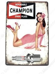 "Dependable Champion - Metalen Wandbord Metaalbord"