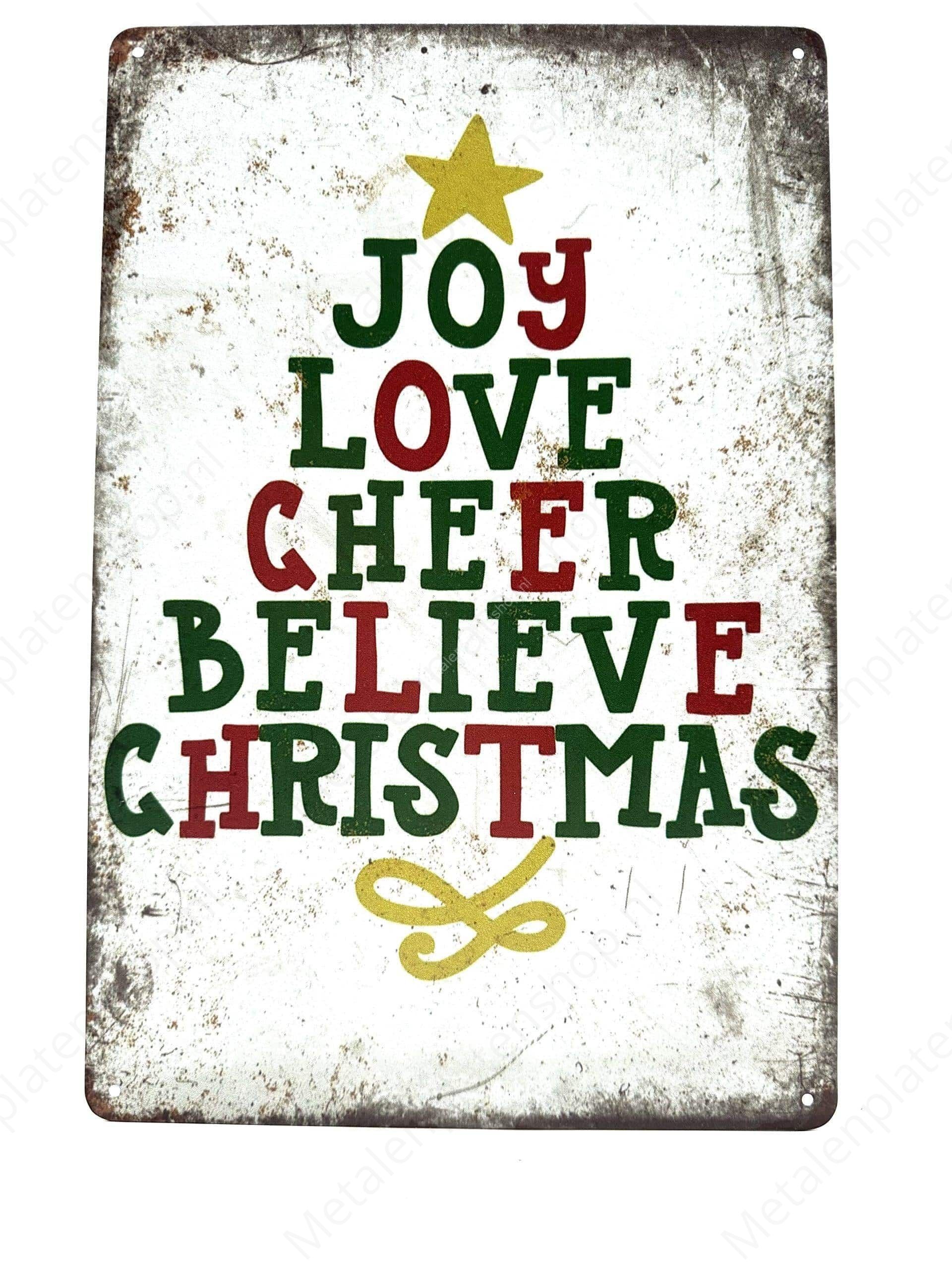 "Joy Love Cheers - Kerst"