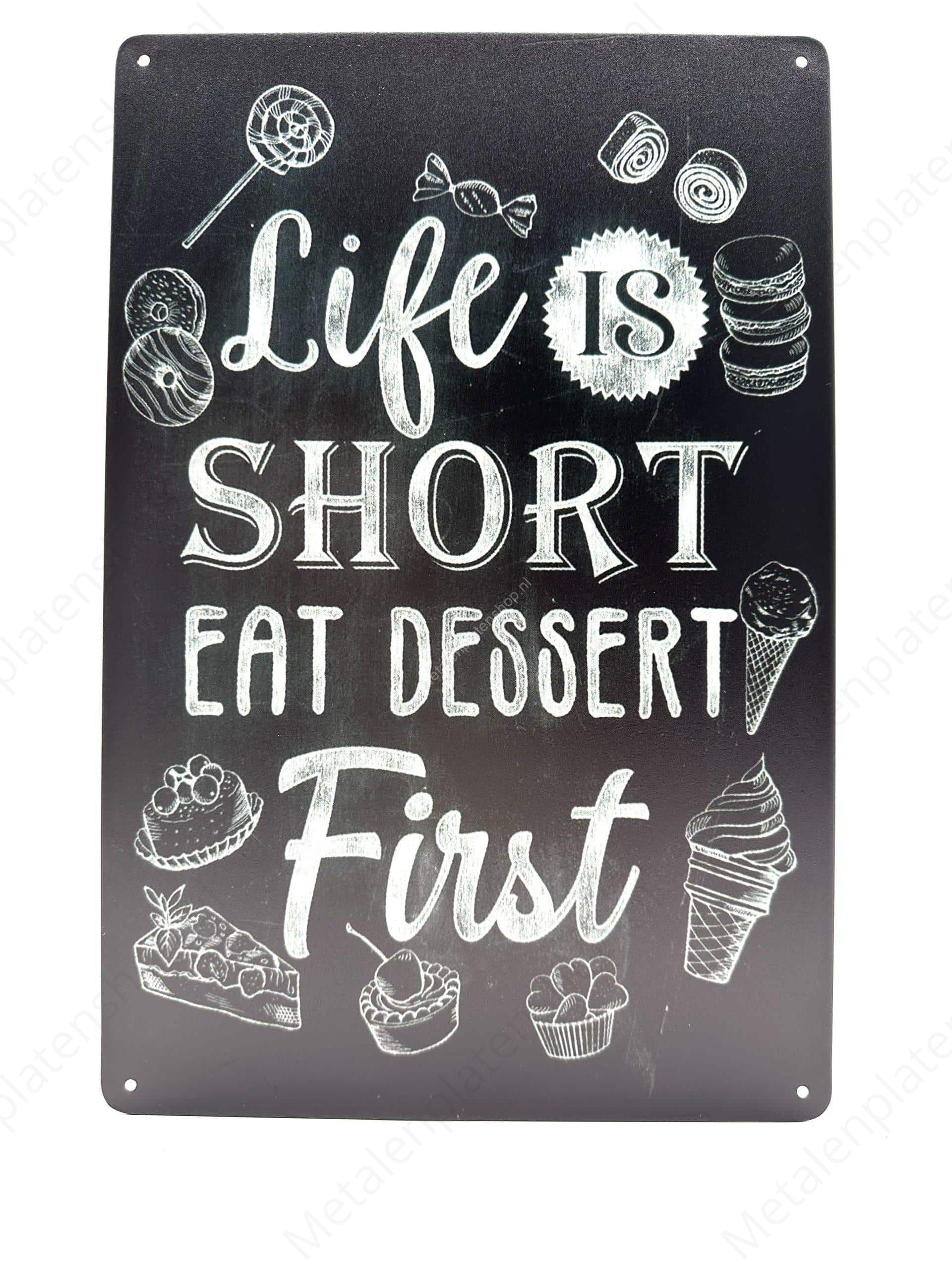 "Life is short"