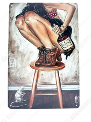 "Hennessy - Whiskey - Metalen Wandbord Metaalbord"