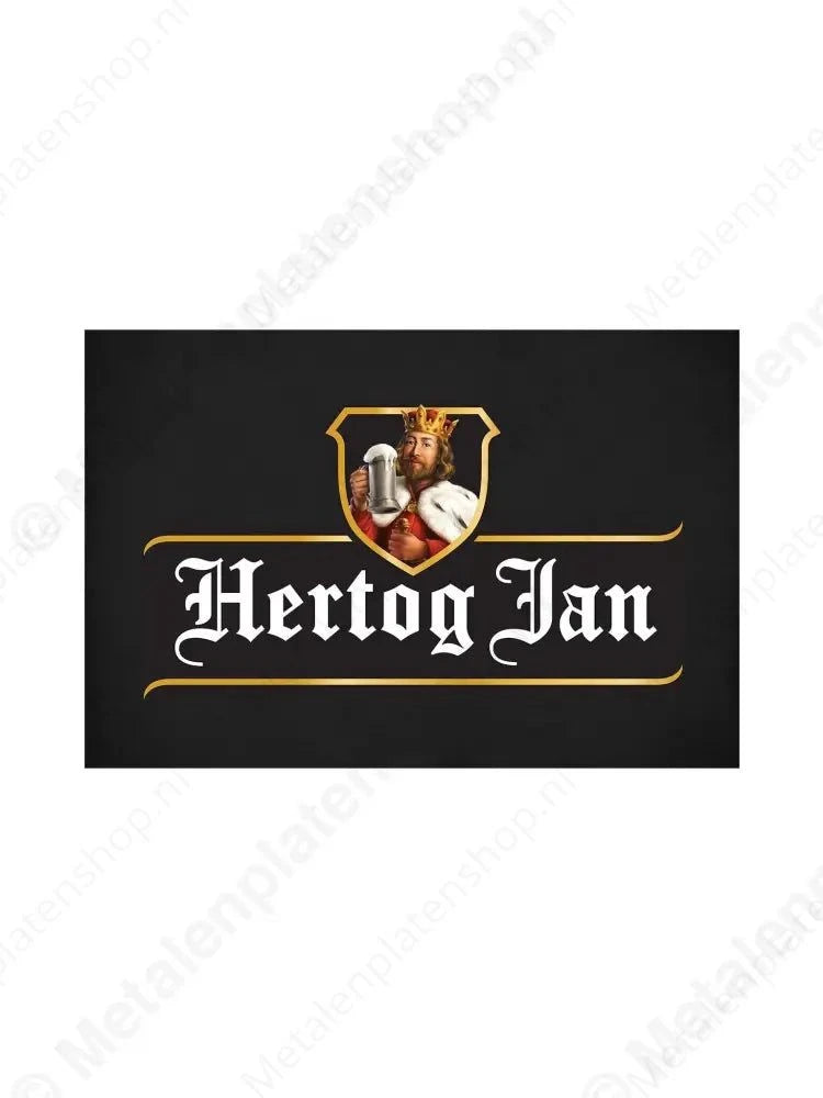 "Hertog Jan - Metaal Bord - Metalen Wandbord Metaalbord"