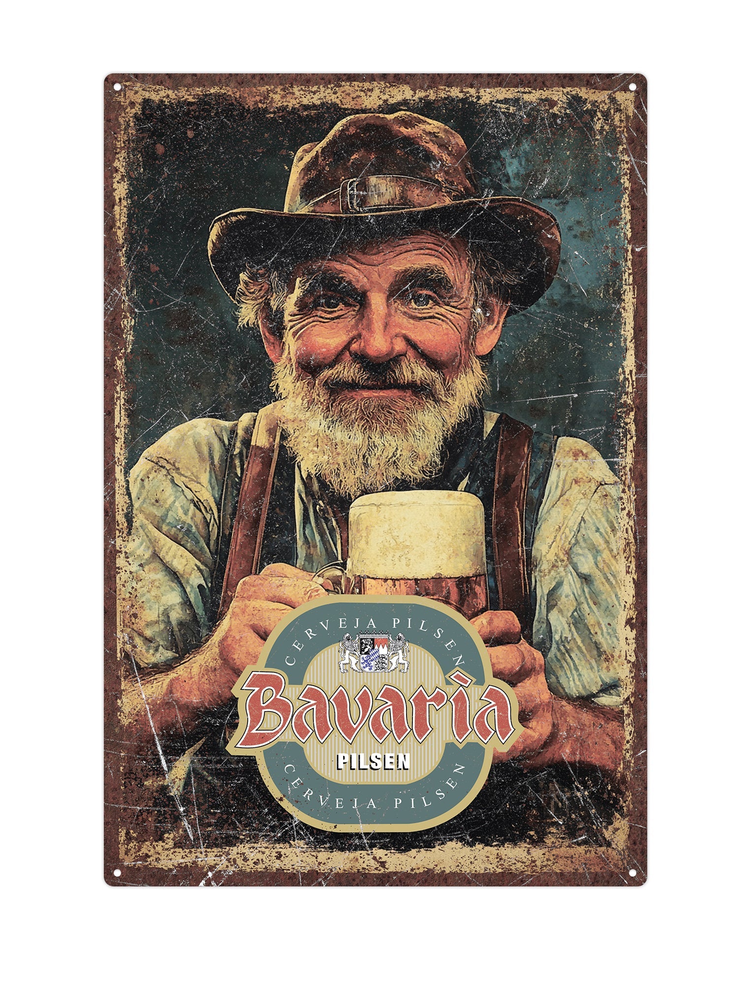 "Bavaria metalen wandbord"