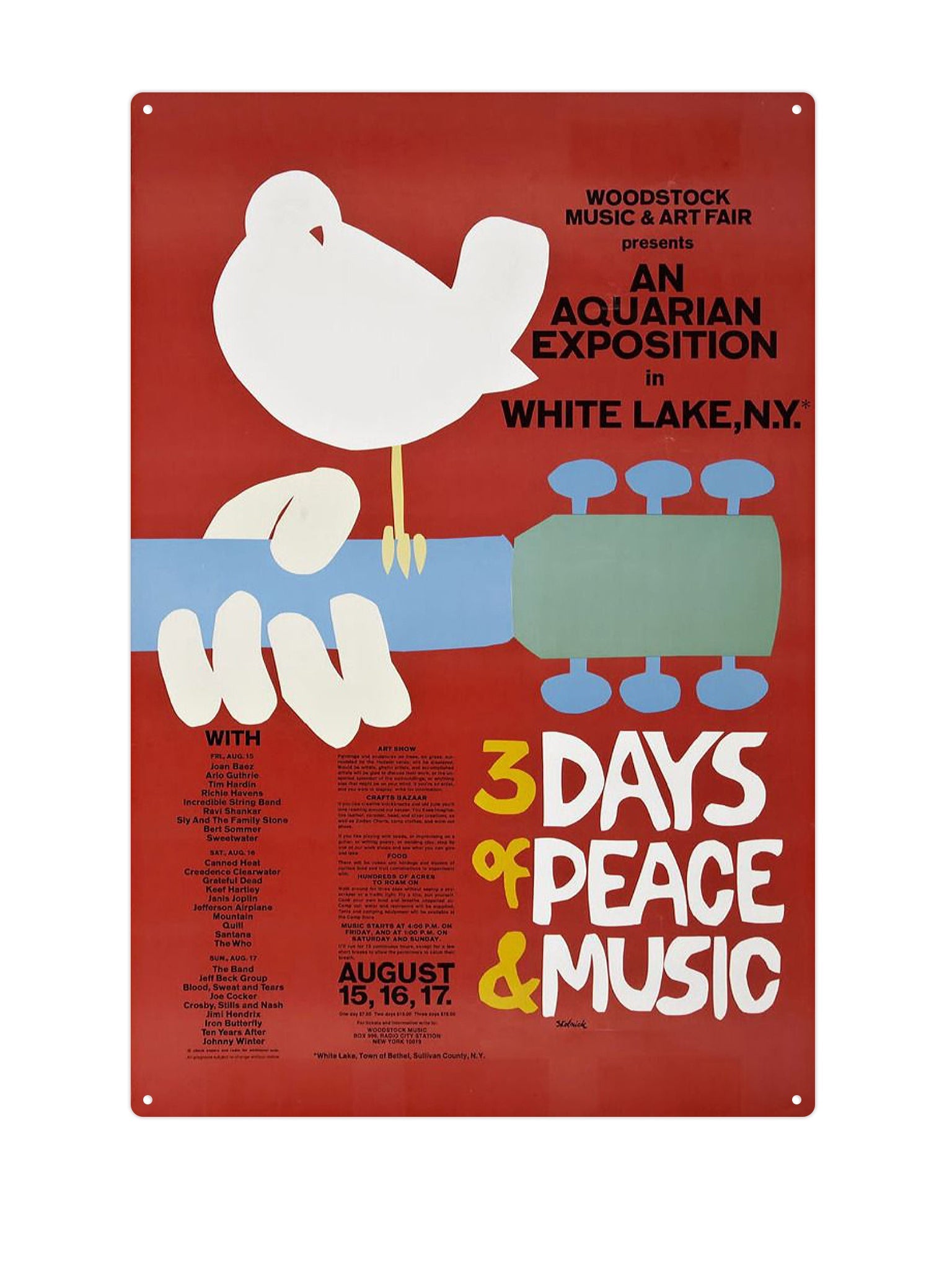"Three days of peace and music"