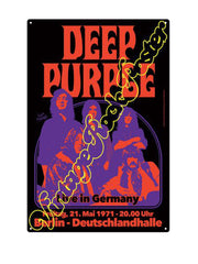 "Deep Purple Vintage Rock Poster"