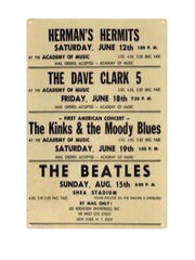 "The Beatles The Kinks The Moody blues"
