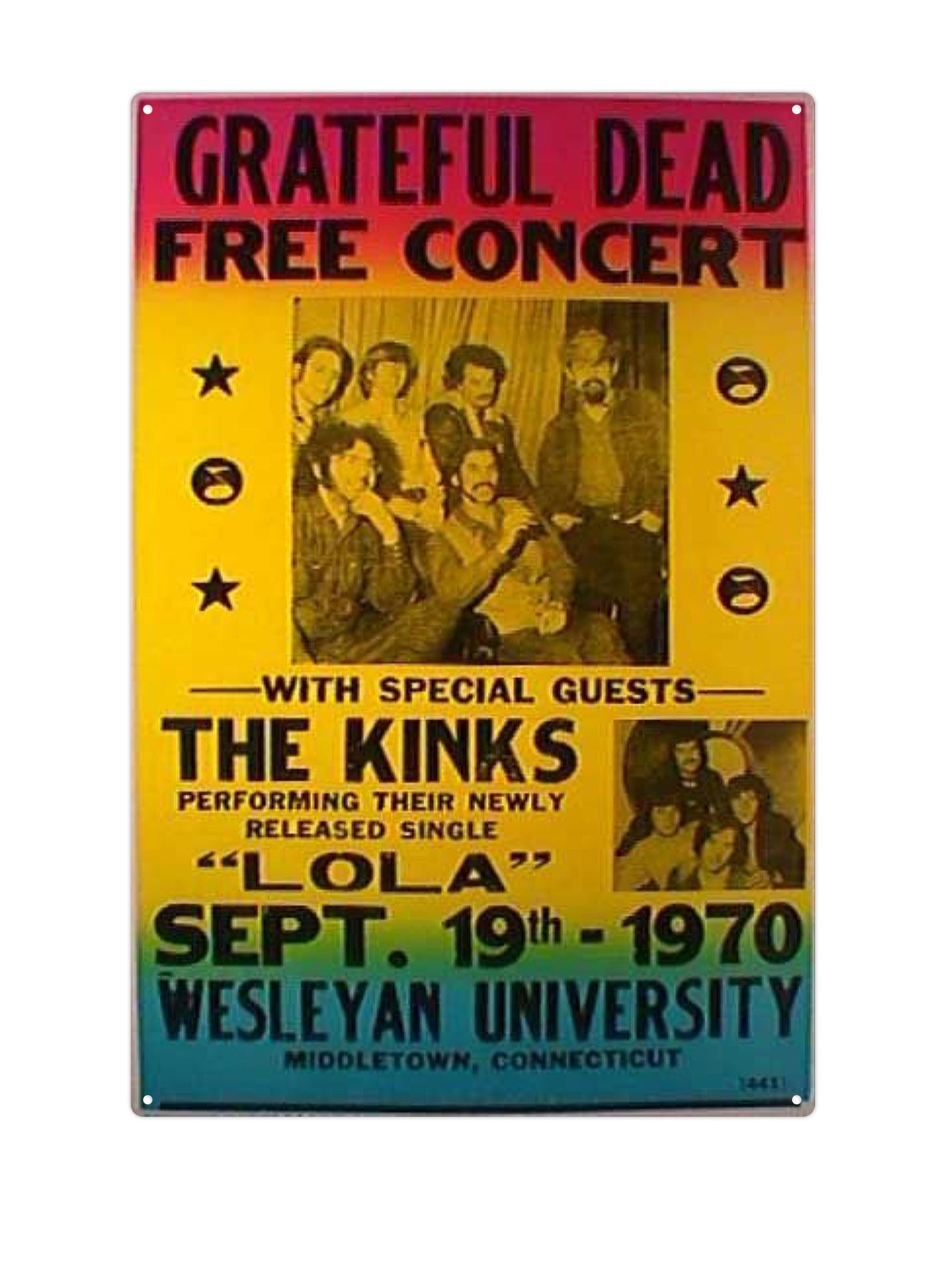 "The Kinks Grafetul dead free concert"