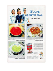 "Campells Soups on the beam"