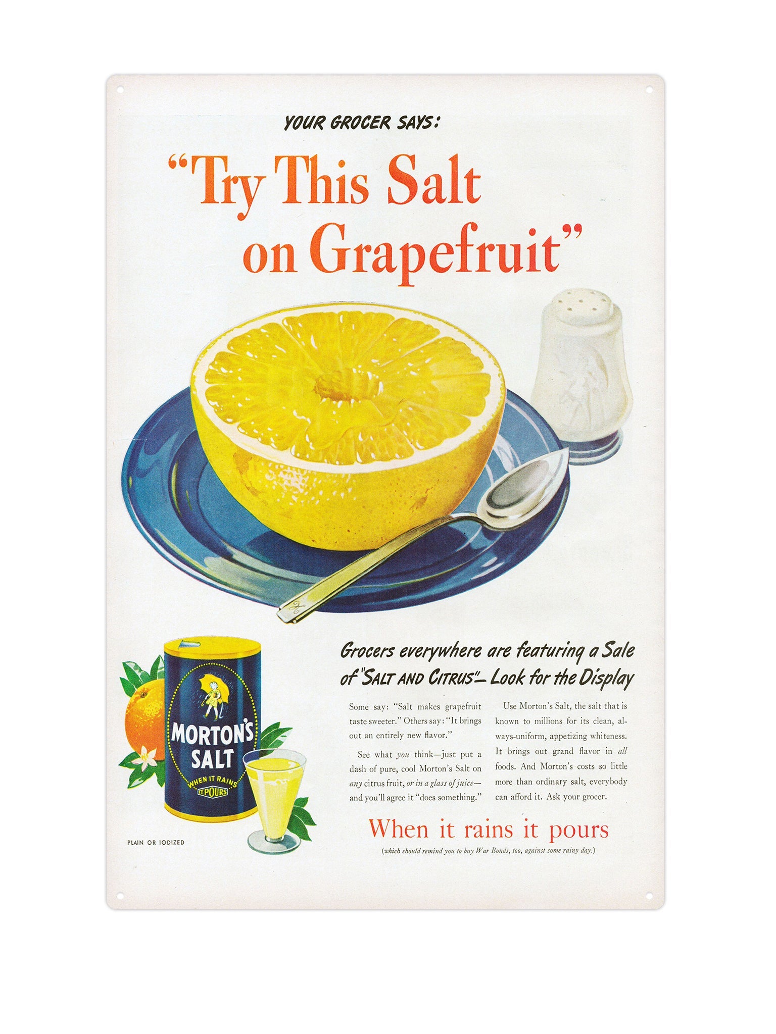 "Grapefruit Morton's Salt"