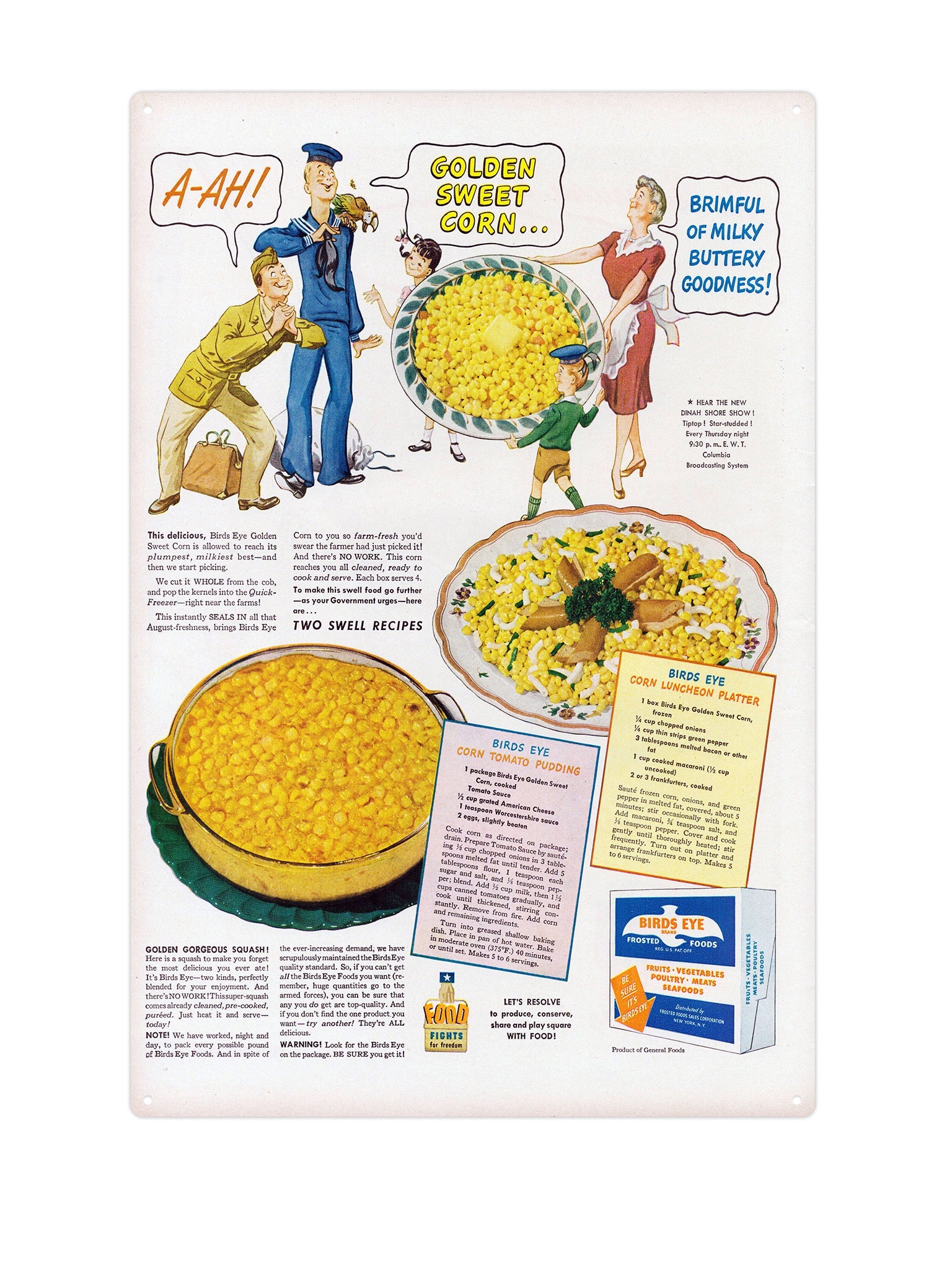 "Birds Eye Sweet Corn"