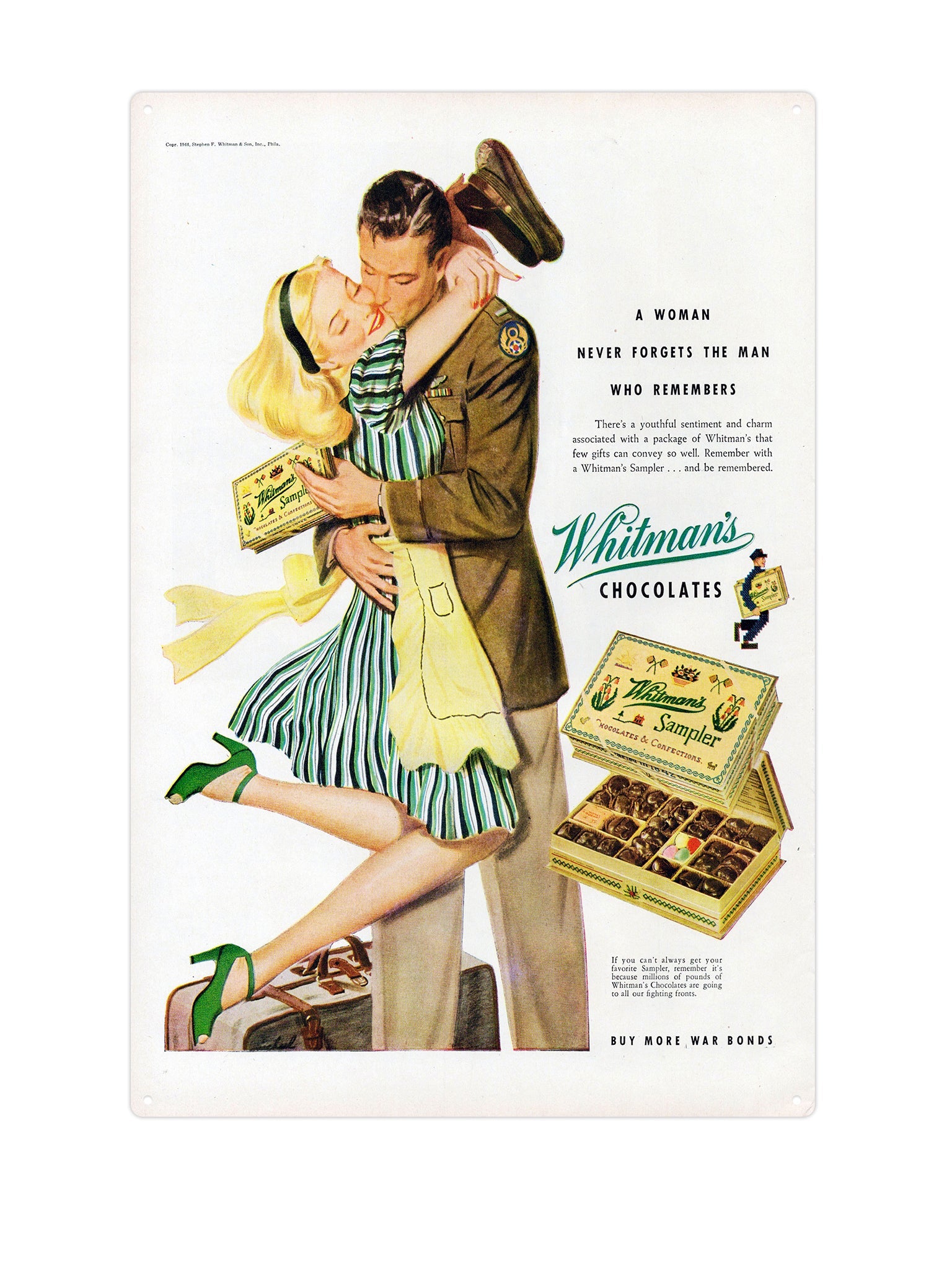 "Whitman's Chocolates a woman never forgets"