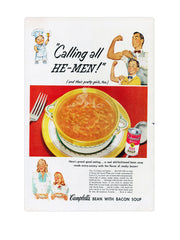 "Campells beans n bacon soup"