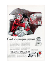 "Texaco Good housekeepers approve"
