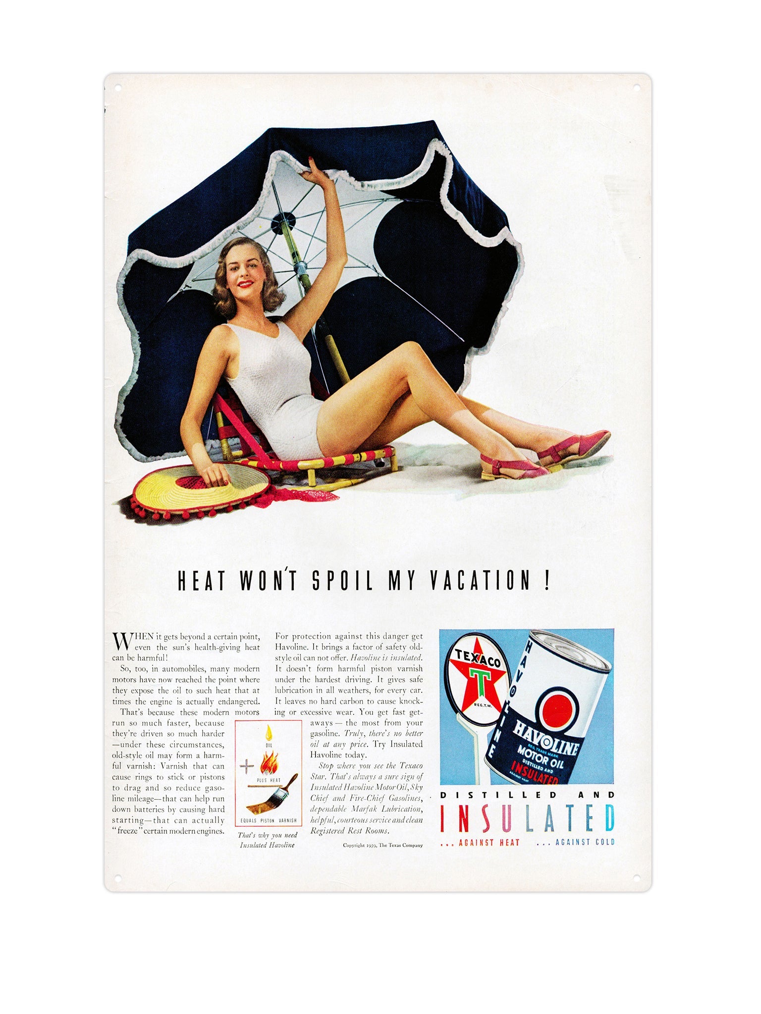 "Havoline oil parasol"