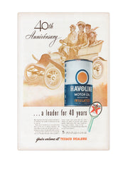 "Havoline motoroil old vintage ad"