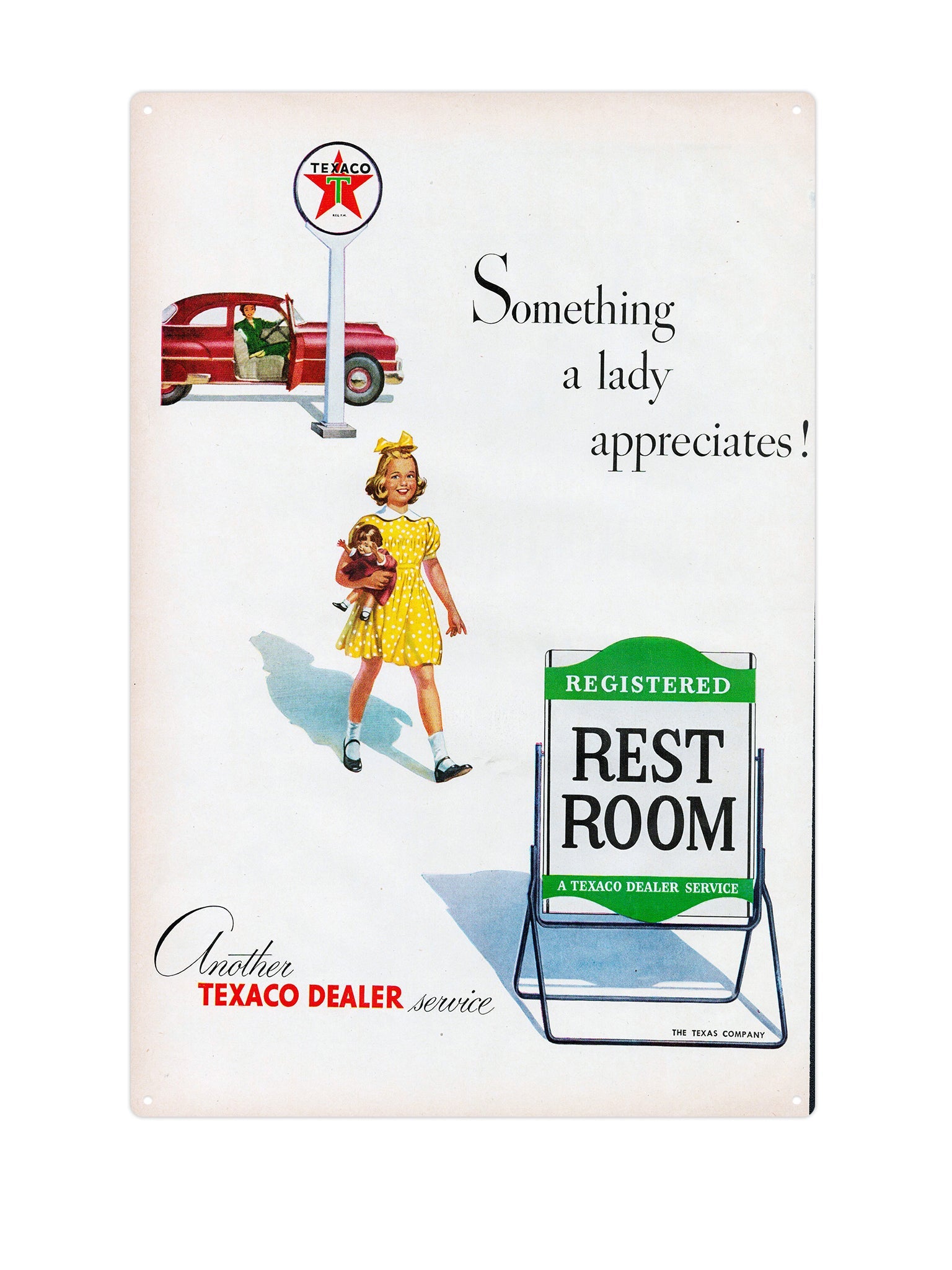 "Rest Room Texaco ad"