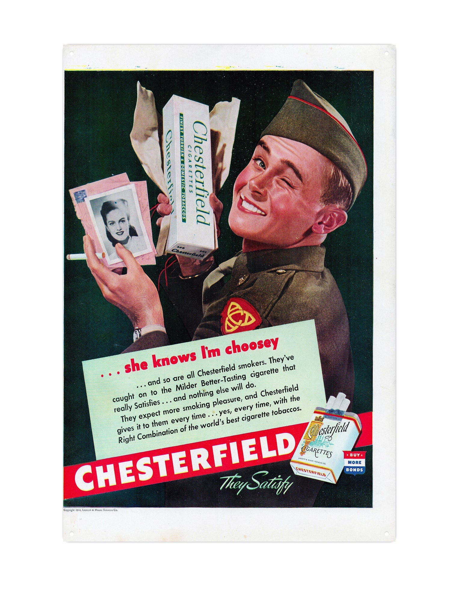 "Chesterfield she knows I'm Choosey"