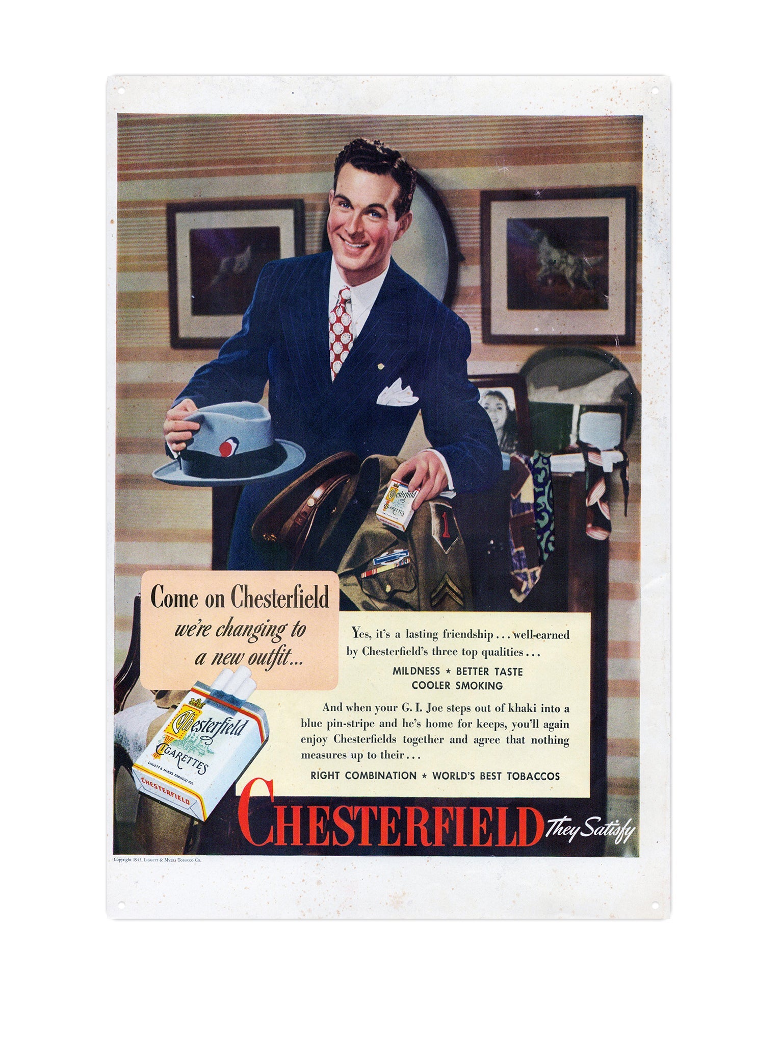 "Chesterfield vintage tobacco"