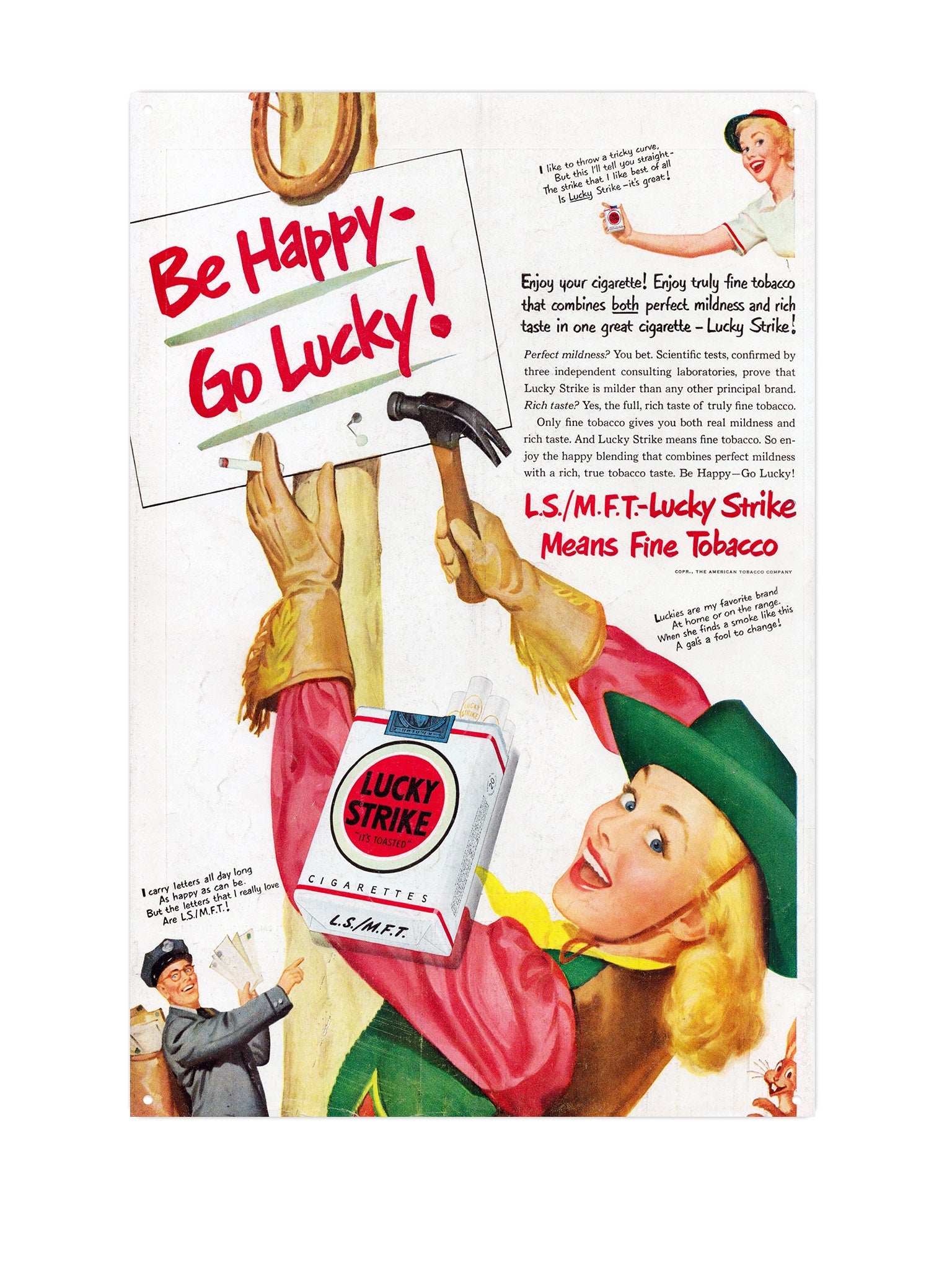 "Lucky Strikes ad"
