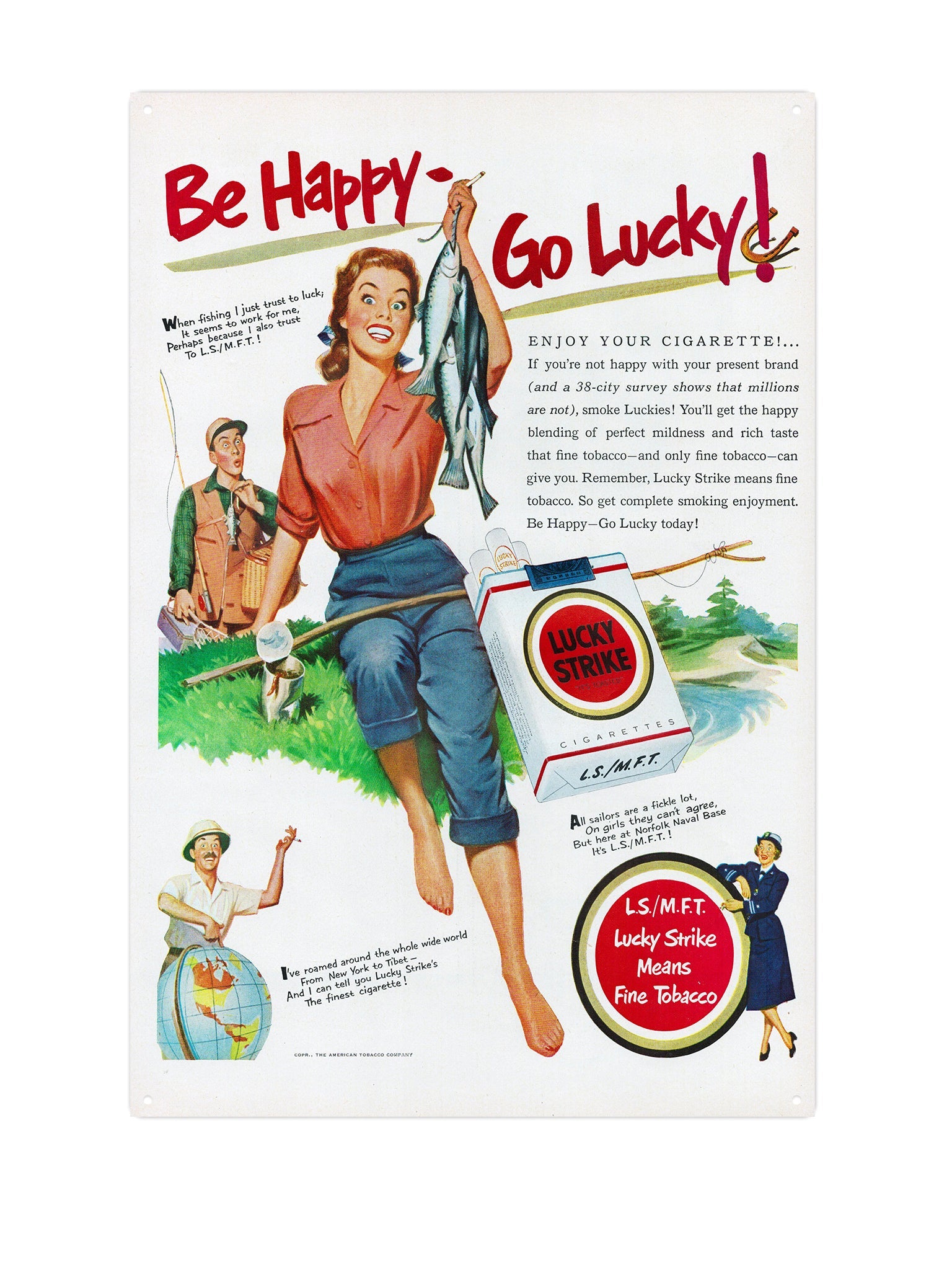 "Lucky Strike ad"