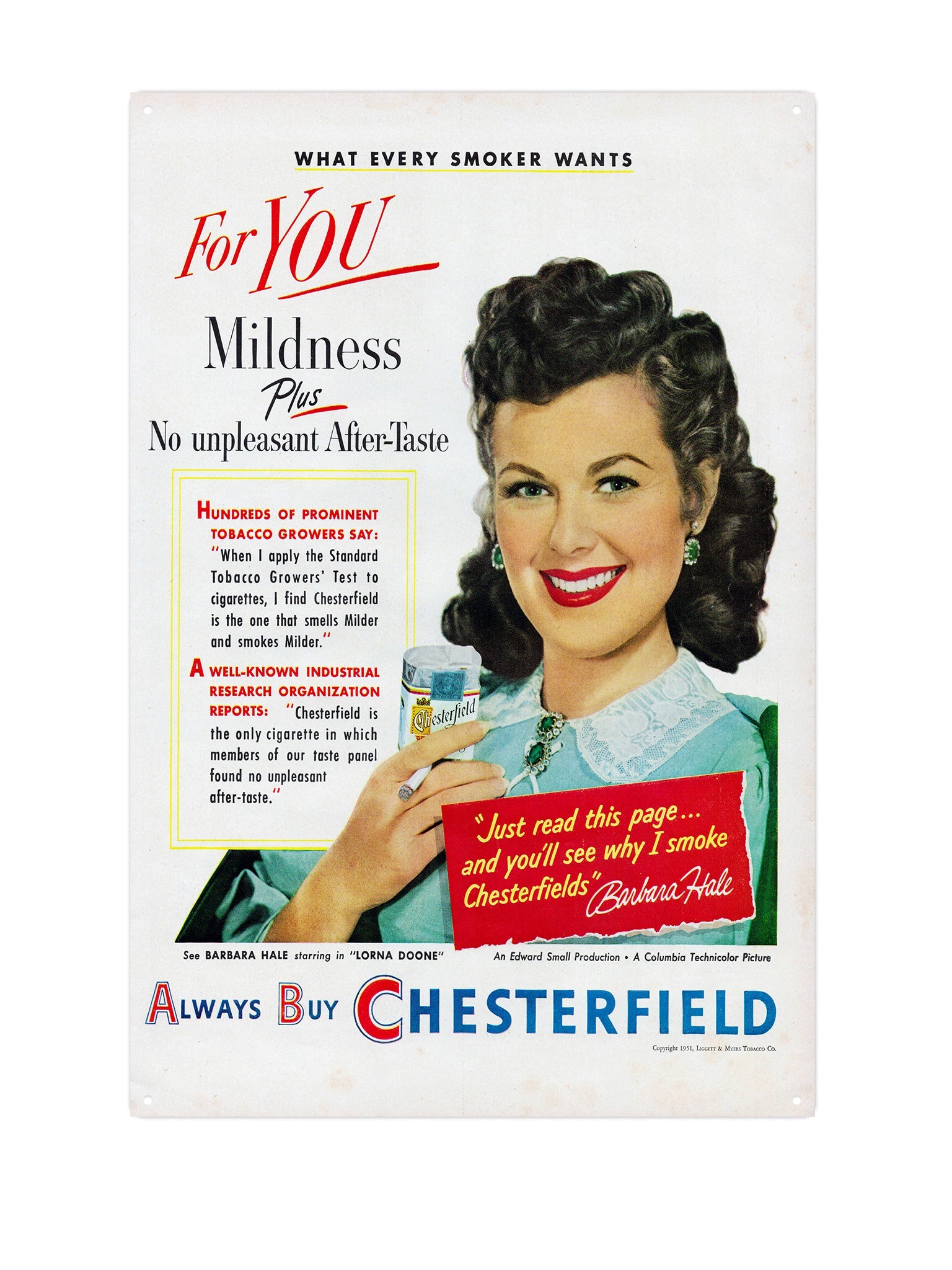 "Chesterfield for you"