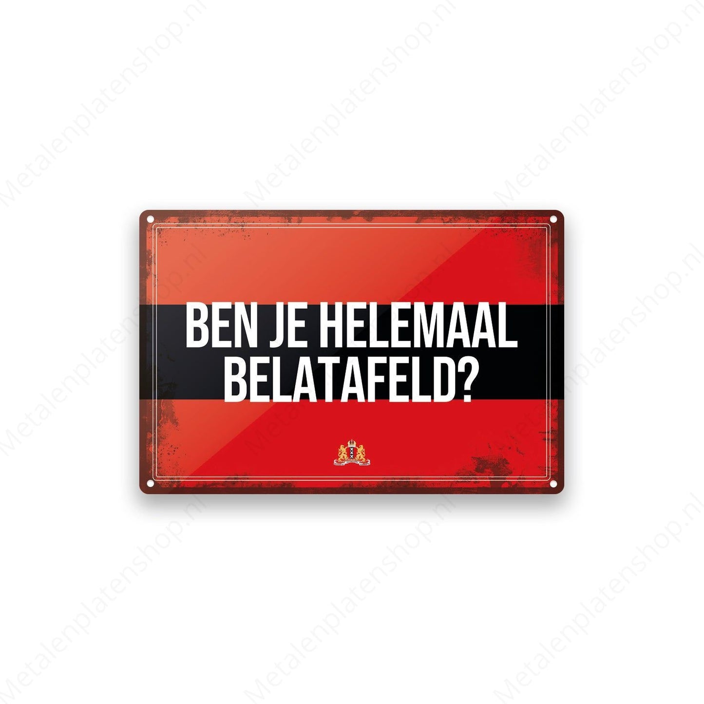 Metal Wall Sign - FC Utrecht - Haller 91 Shirt