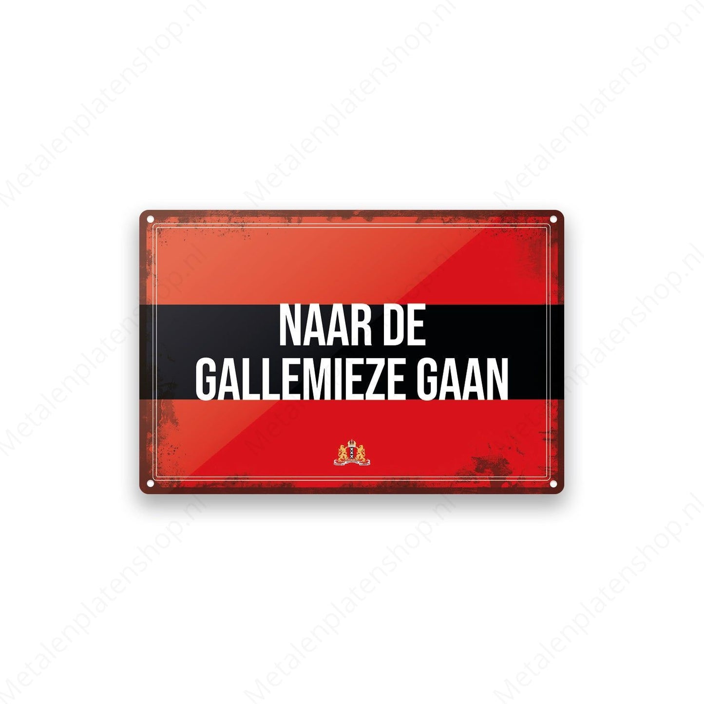 Naar de gallemieze gaan - Amsterdams Bord