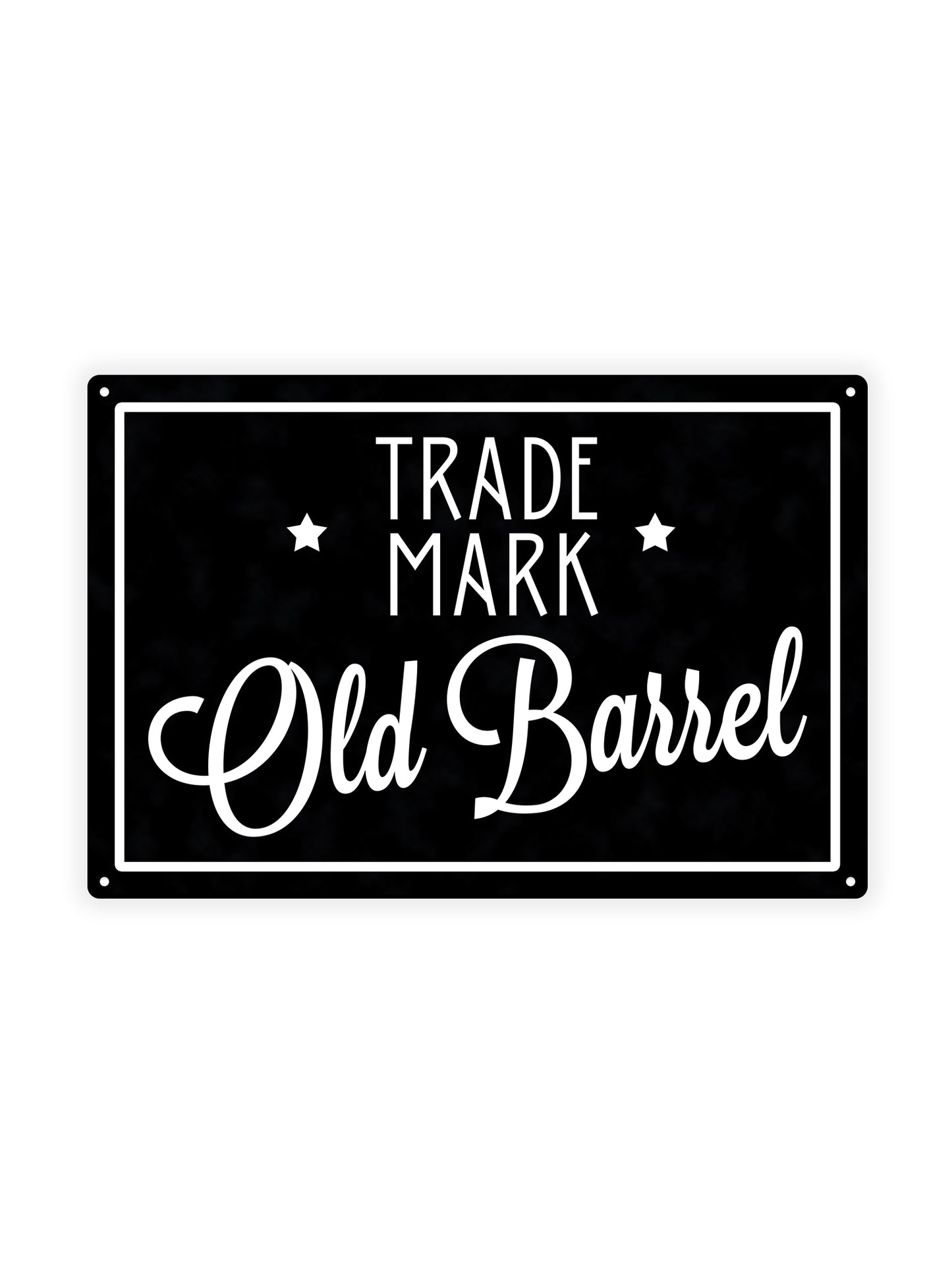 Trade mark old barrel - Cafe sign 