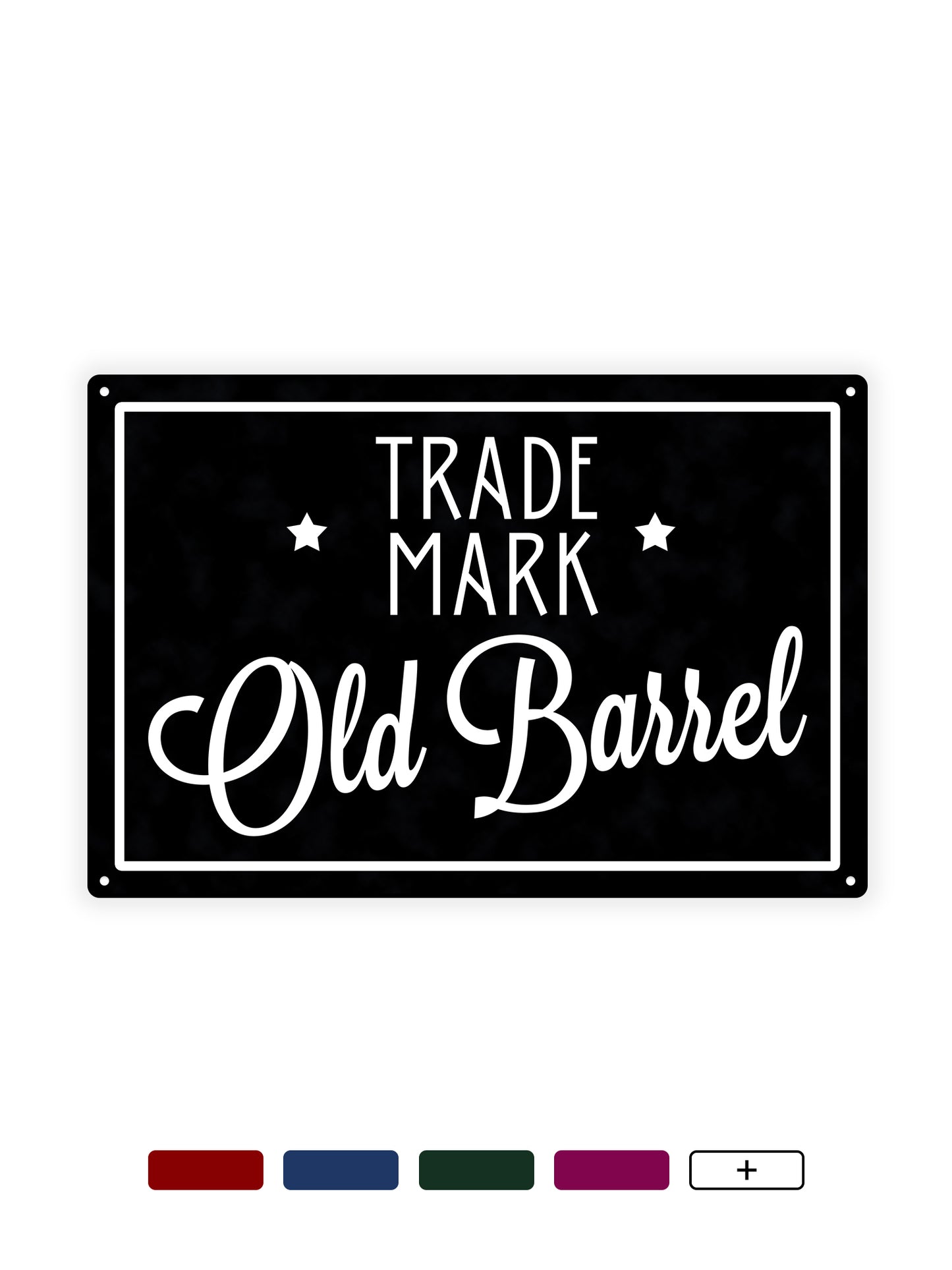Trade mark old barrel - Cafe sign 