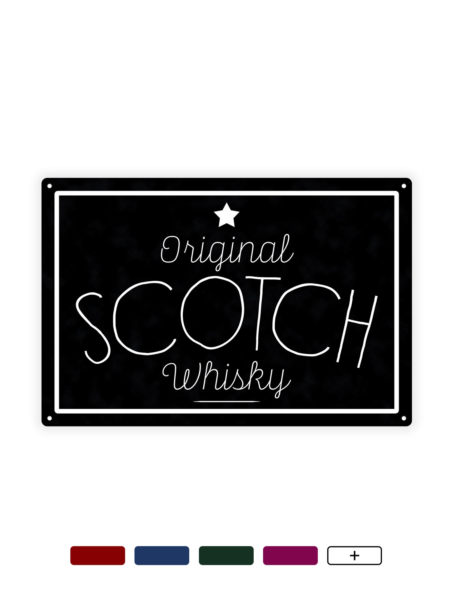 Original Scotch whiskey - Cafe sign