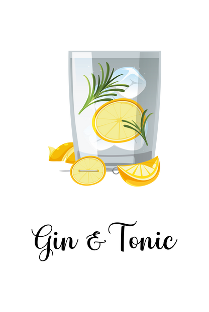 Gin & Tonic - Cafe bord