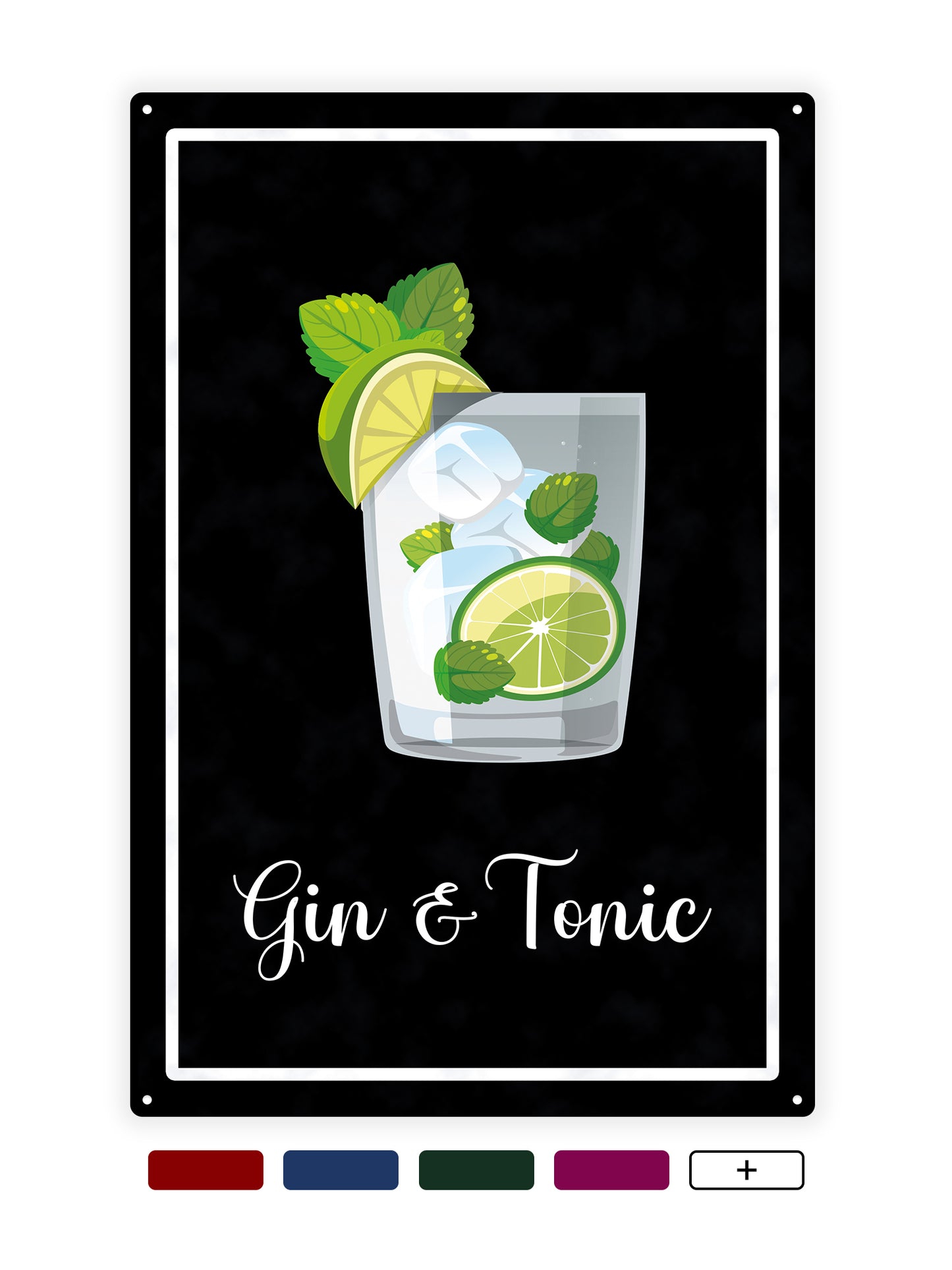 Gin and Tonic - Cafe board 