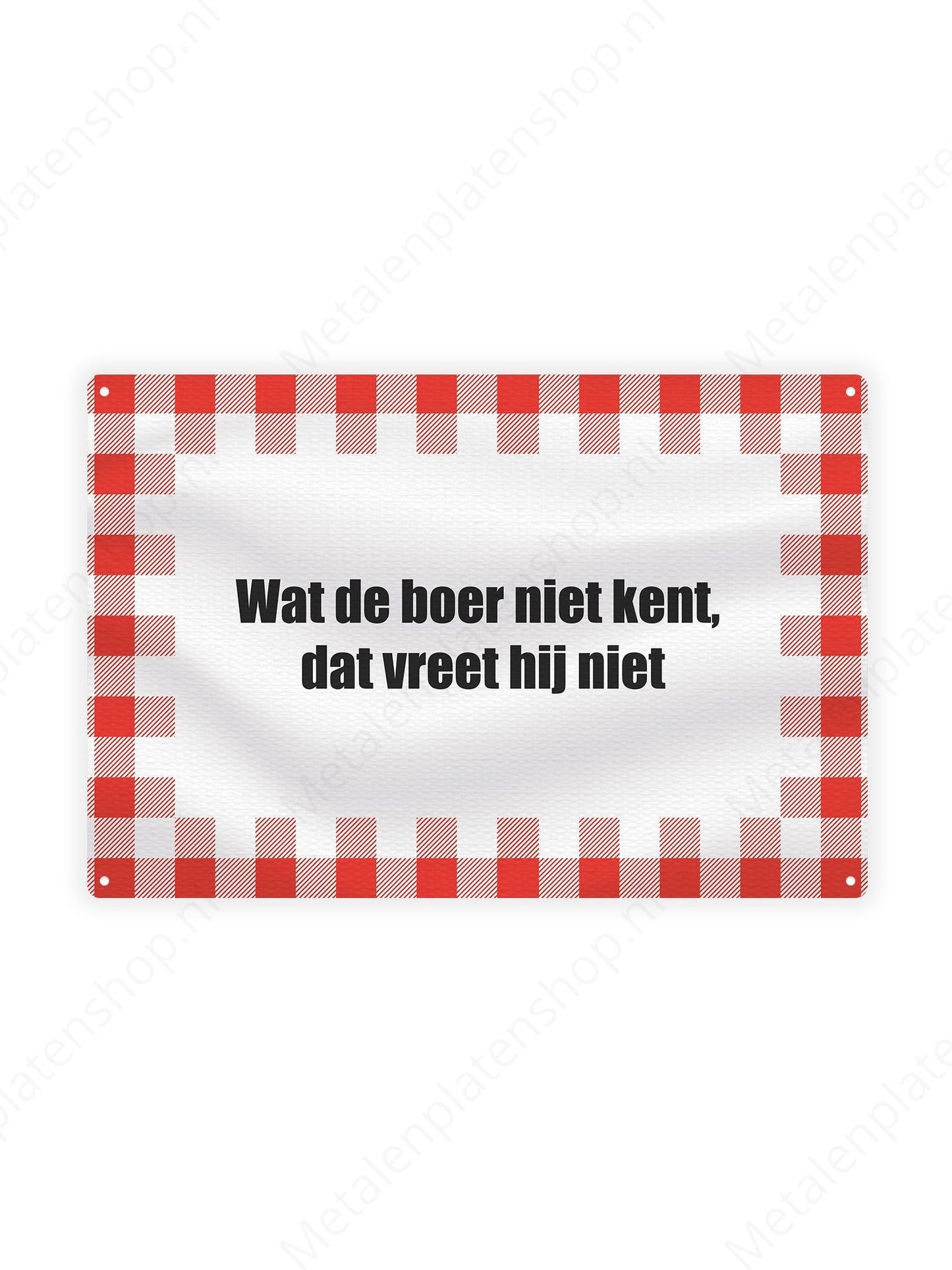 What the farmer doesn't know, he doesn't eat - Texts for Farmers - Metal Wall Sign