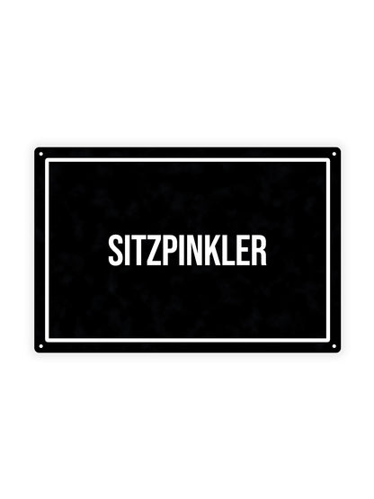 Sitzpinkler - Metal Wall Sign