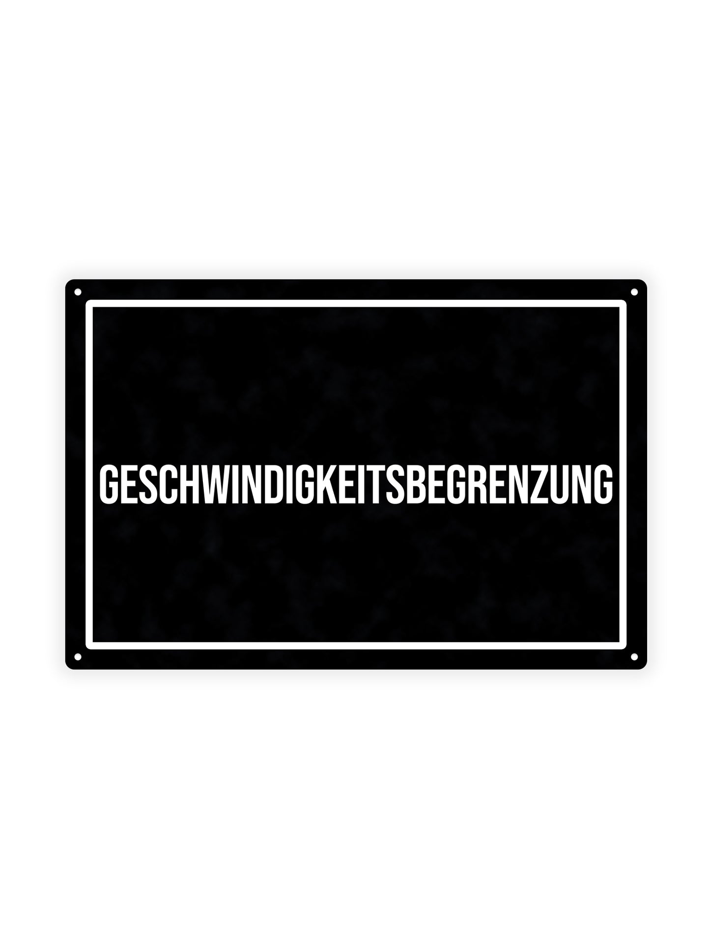 Geschwindigkeitsbegrenzung - Metal Wall Sign