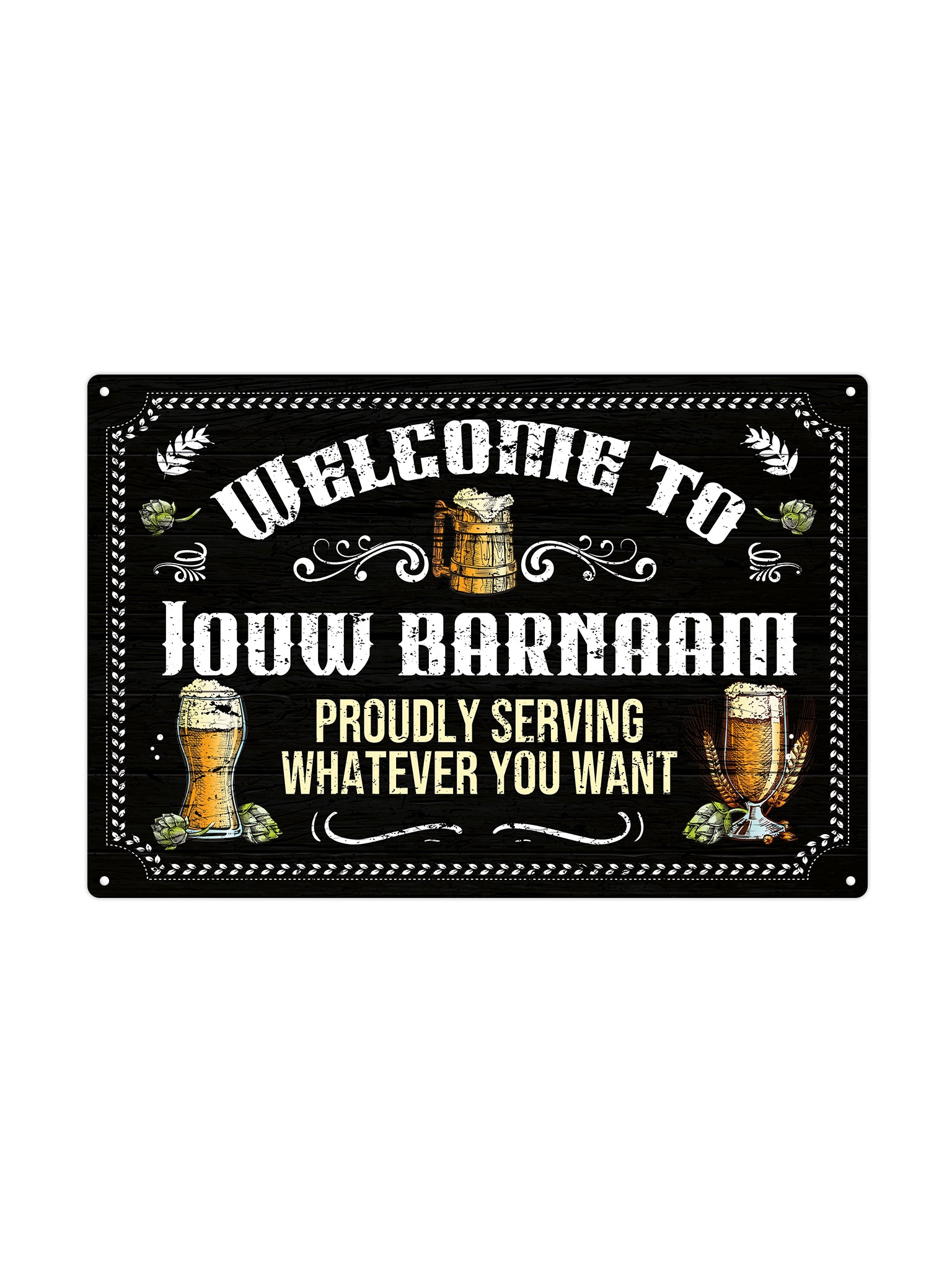 Welcome to my Bar - Met eigen naam