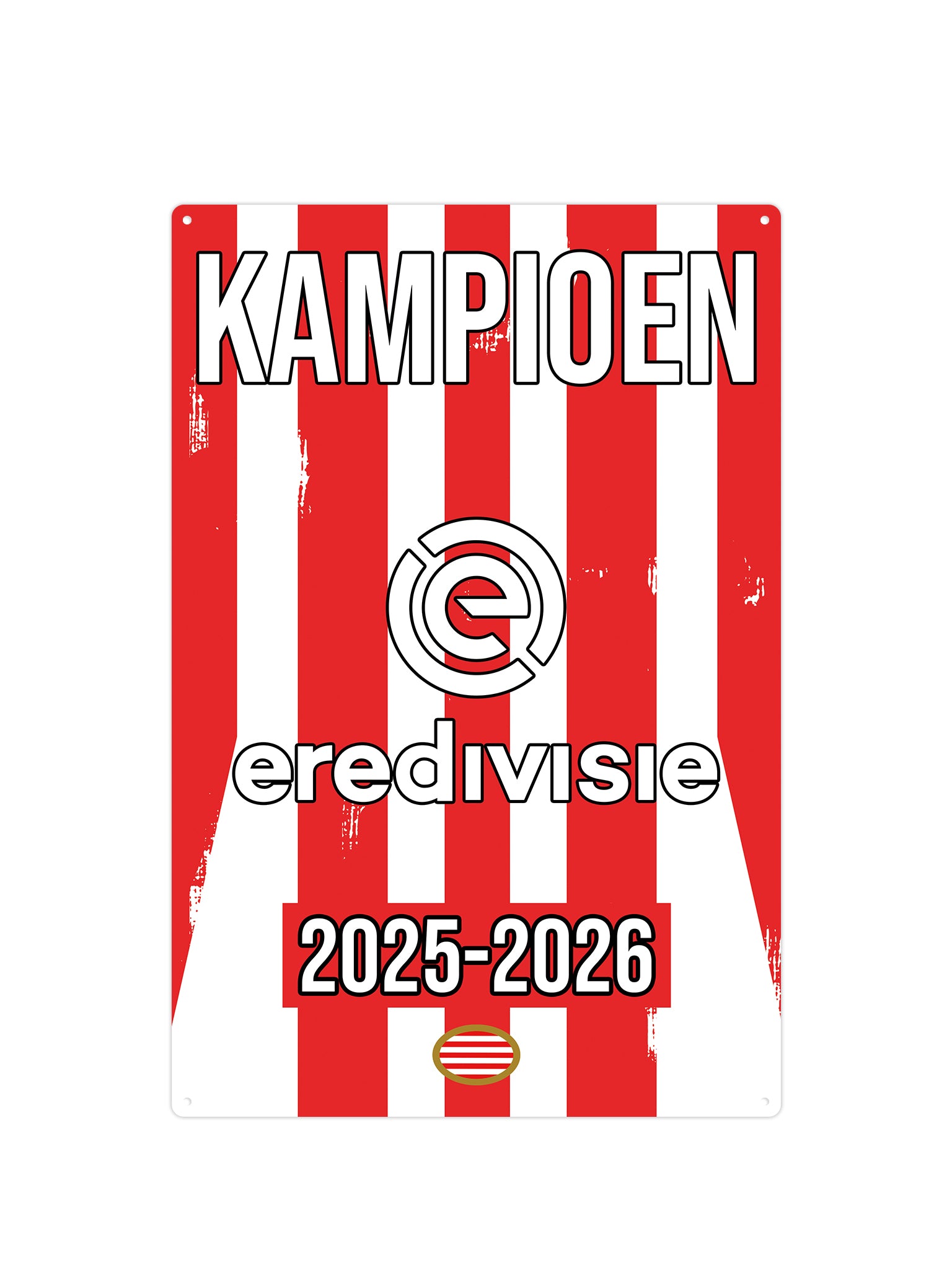 PSV - Kampioen 2025 - Wandbord
