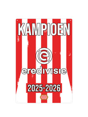 PSV - Kampioen 2025 - Wandbord