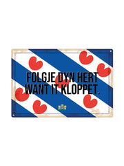 Folgje dyn Hirsche wollen es kloppet. - Friesland-Teller