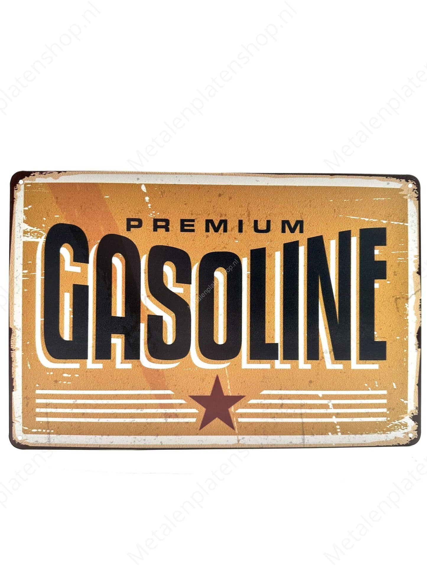 Gasoline - Metal Wall Sign