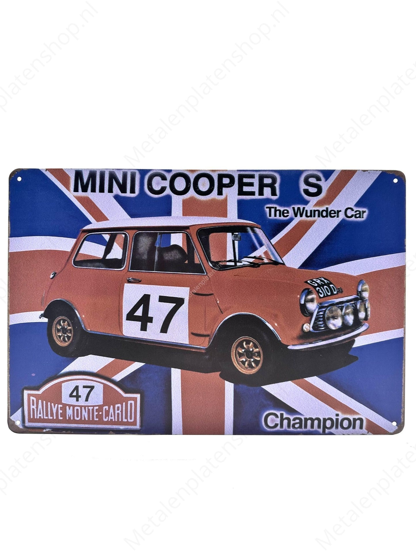 Mini Cooper S The Wunder Car - Metal Wall Sign