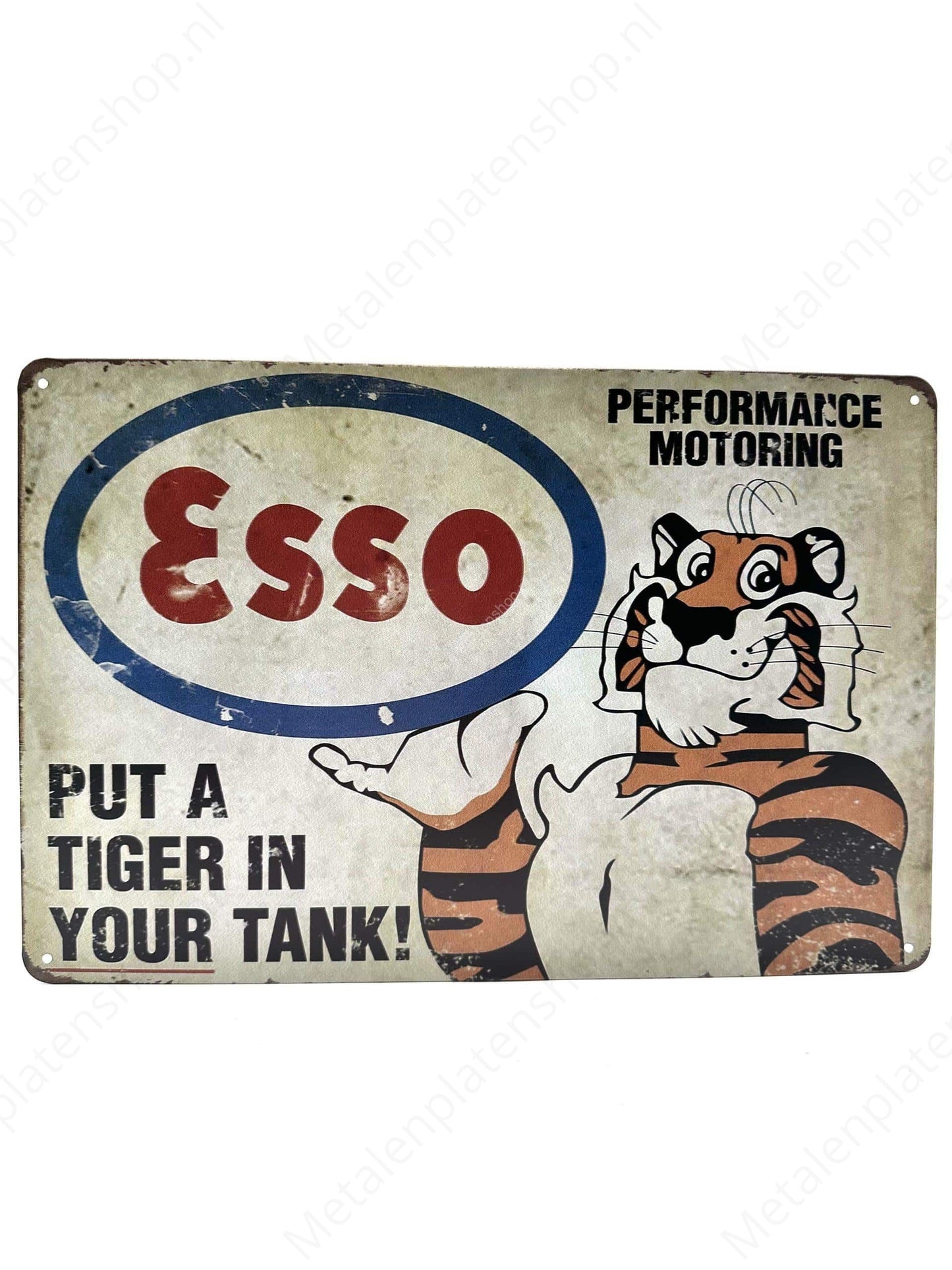 Esso Put a tiger in your tank - Metal Wall Sign